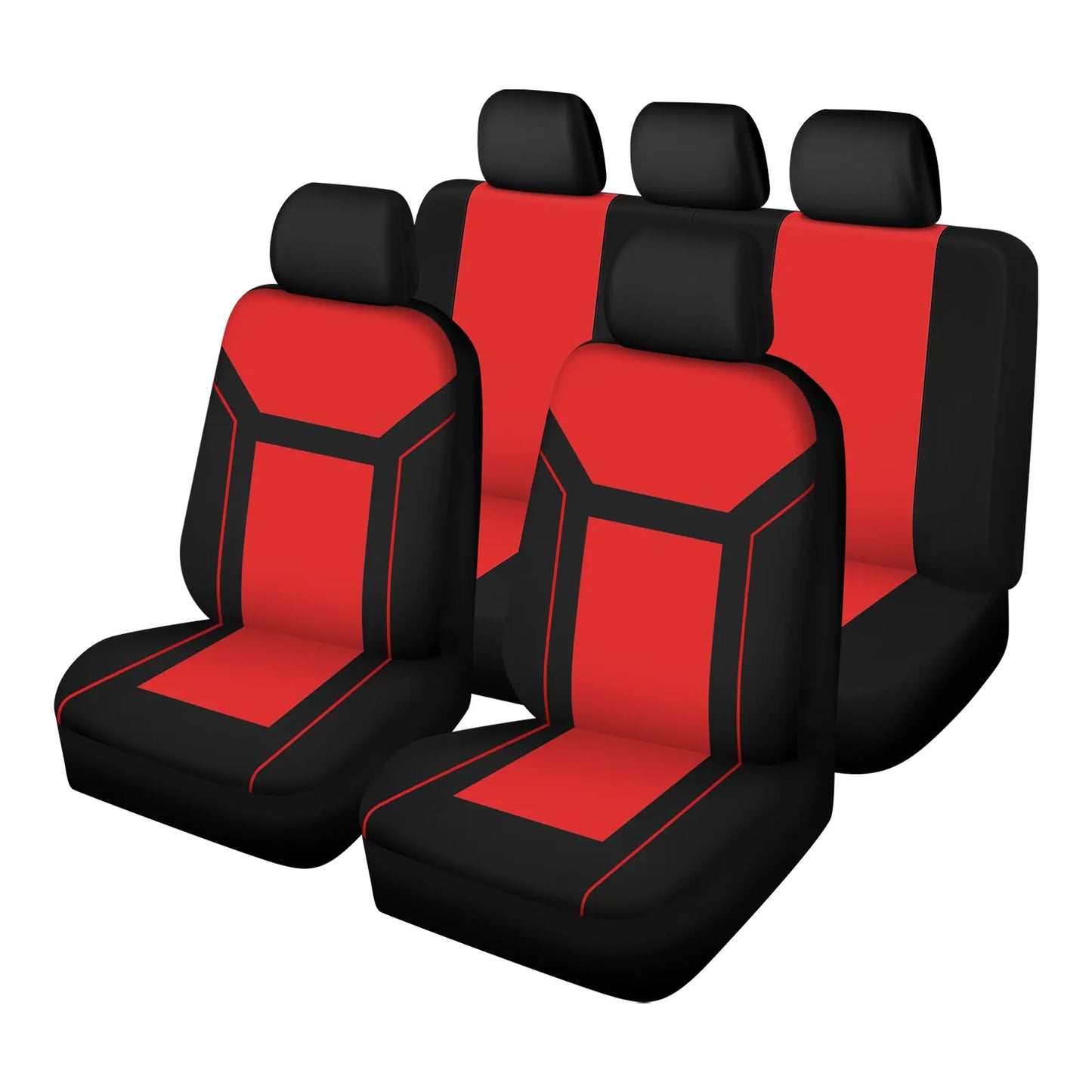 5 Seater Universal Car Seat Cover Full Set 3D Tire Print with Steering Wheel Cover Quick Install for Most Cars Trucks Suvs Easy No Dismantling Needed