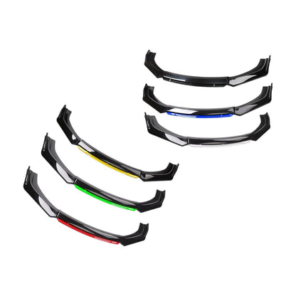 3 Pieces Universal Car Front Bumper Lip Kit, Easy to Install