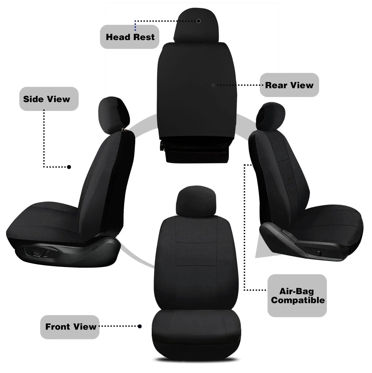 Fundas Elegantes para Asientos de Auto