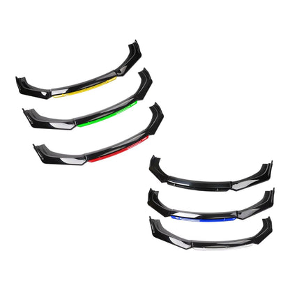 3 Pieces Universal Car Front Bumper Lip Kit, Easy to Install